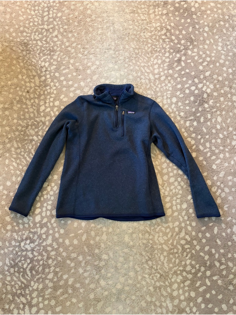 Patagonia Kids Navy Blue Half-Zip Fleece Pullover